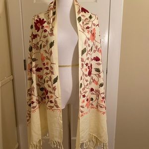 New color floral scarf/ wrap